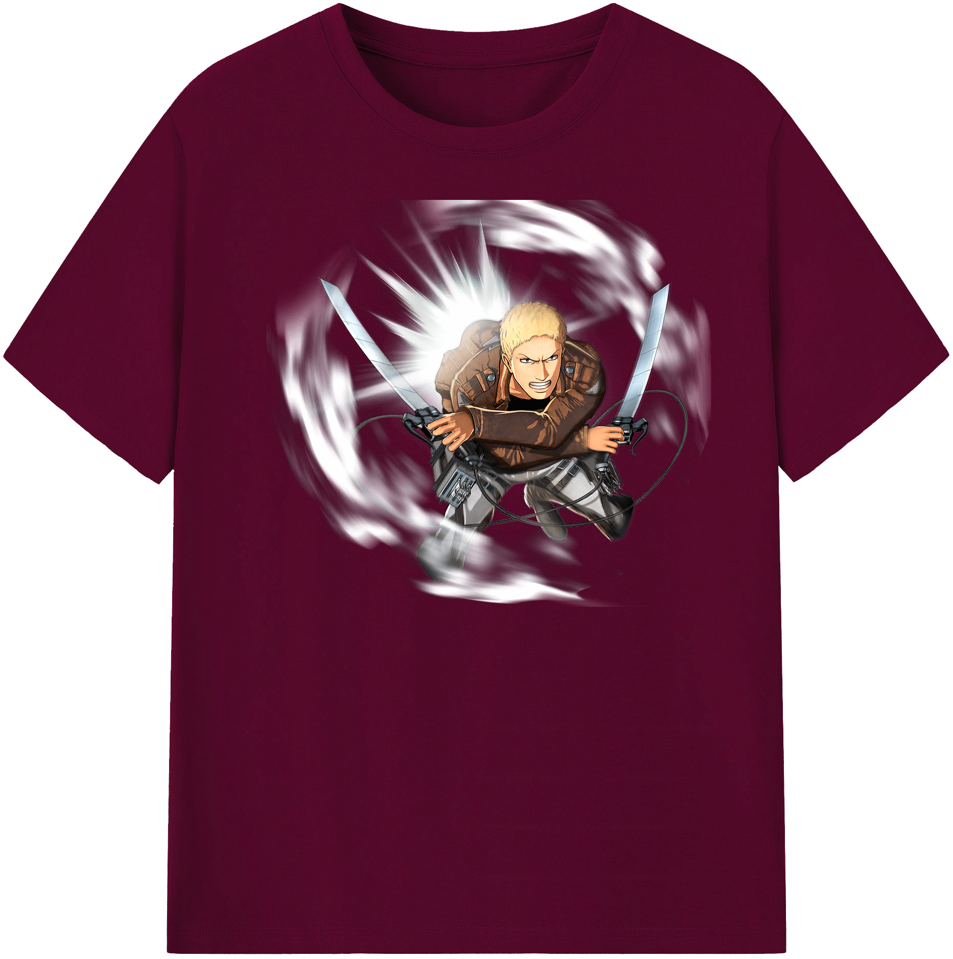 （画像用） 進撃の巨人 ライナー・ブラウン Attack on Titan Reiner Braun レディースカジュアルプリントTシャツ（綿100％）